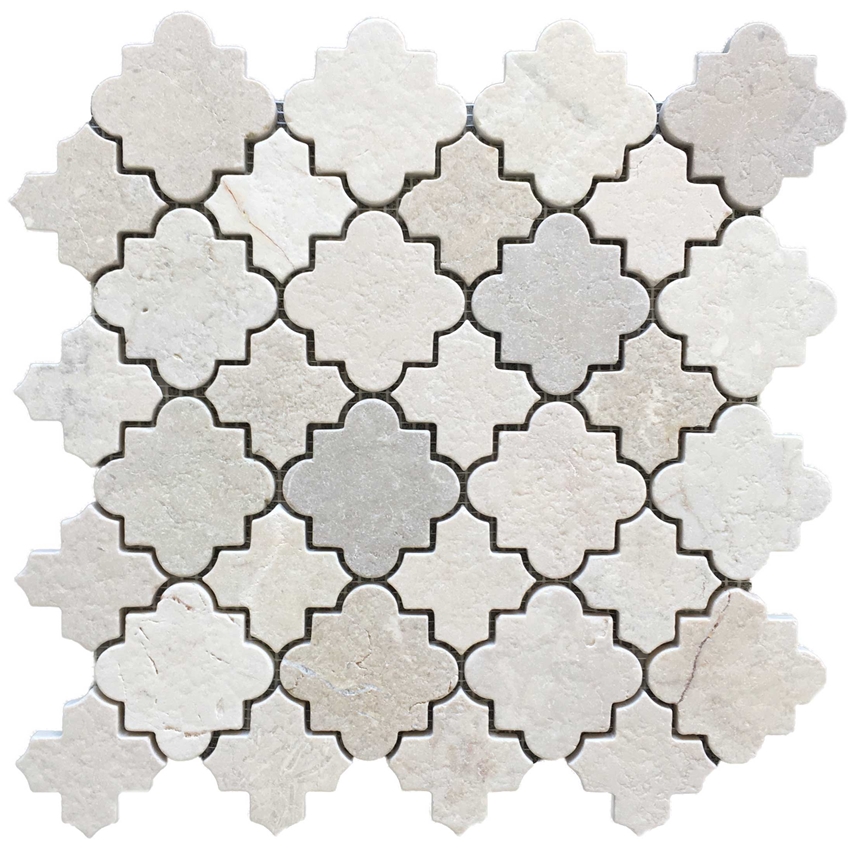 CREMA MARFIL TUMBLED MARBLE MOSAIC