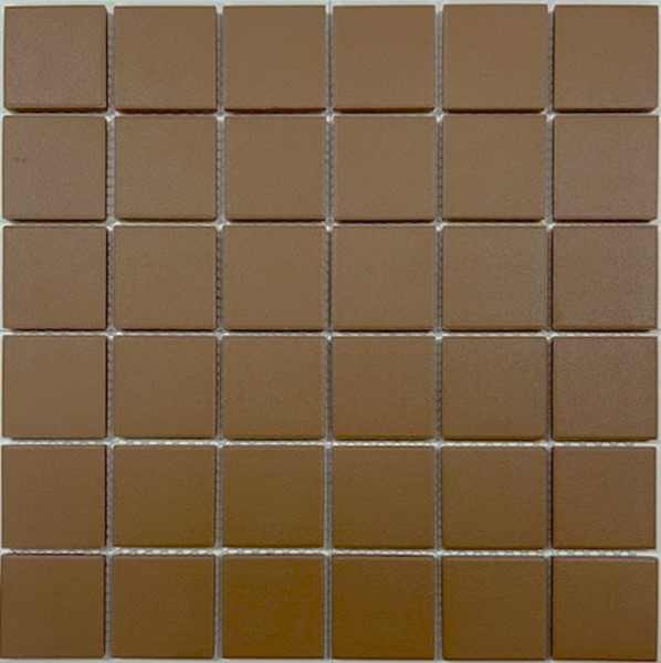 TERRACOTTA SQUARE 48MM VITRIFIED MOSAIC