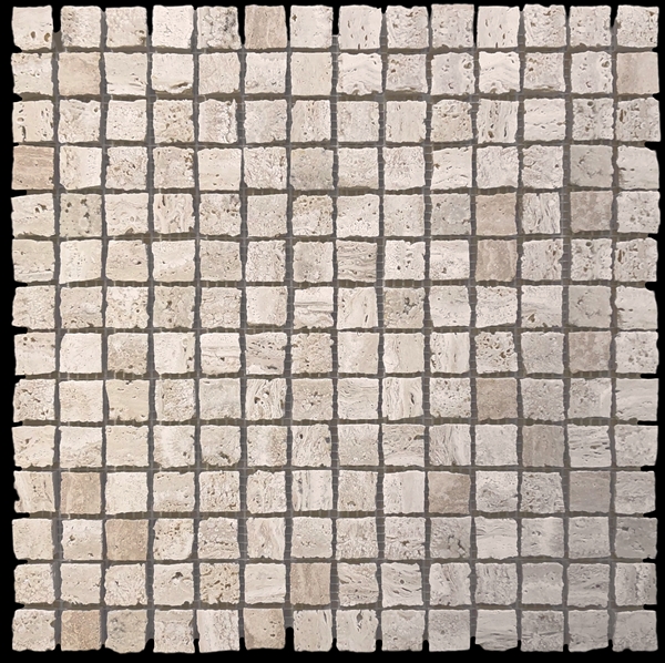 TRAVERTINE CLASSICO HONED MARBLE ARTISAN CUT MOSAIC