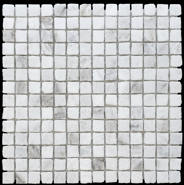 BIANCO ORO LIGHTTUMBLED MARBLE ARTISAN CUT MOSAIC