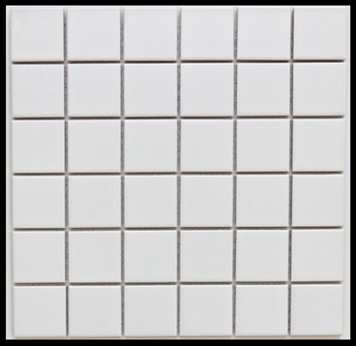 WHITE MATT MOSAIC