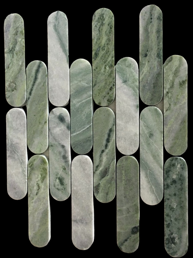 AMAZONIA GREEN HONED MARBLE BATONS