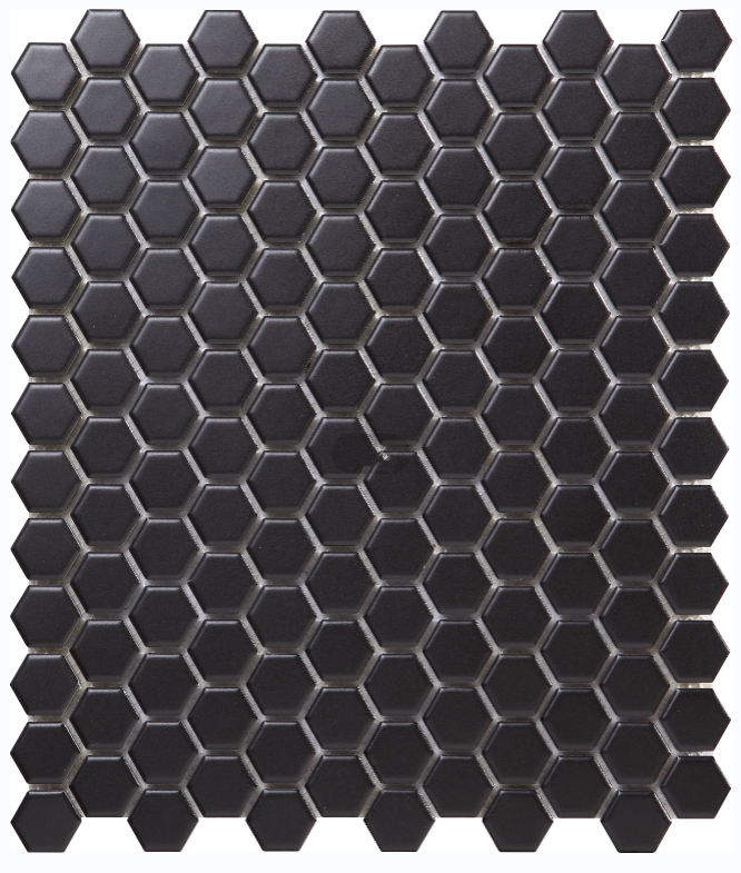 BLACK MATT HEXAGON