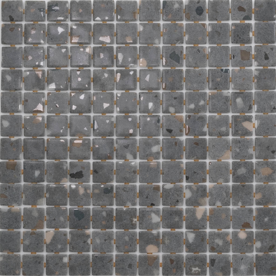 GREY 25 TERRAZZO SAFE GLASS MOSAIC