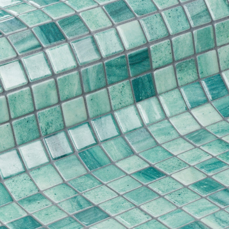 OLIVINE GREEN GLASS MOSAIC