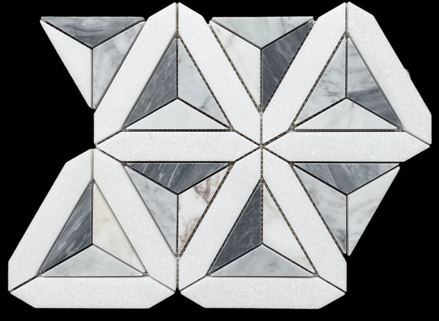 ORVIETO MIXED MARBLE HONED MOSAIC