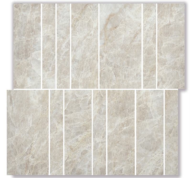 TAJ MAHAL BRICK HONED MARBLE MOSAIC