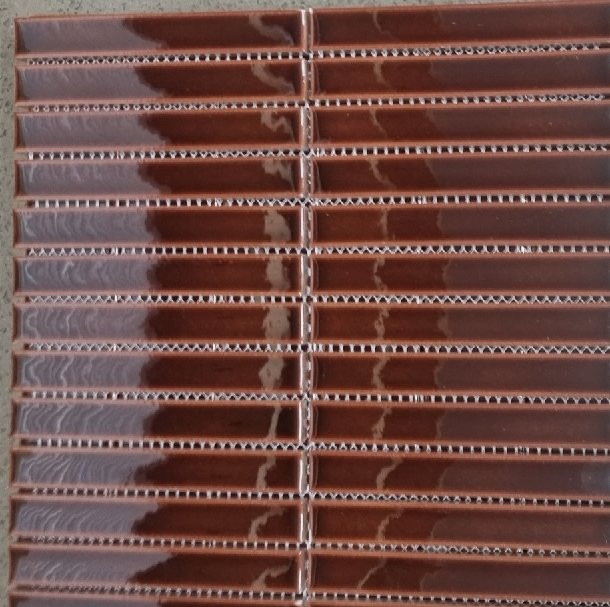 DARK BROWN GLOSS CONCAVE FINGER MOSAIC