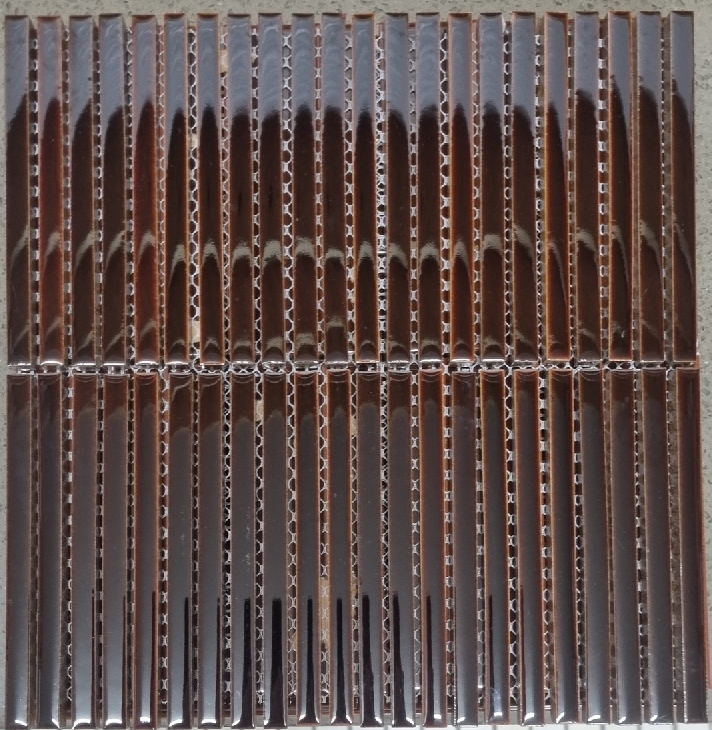 DARK BROWN GLOSS FINGER MOSAIC