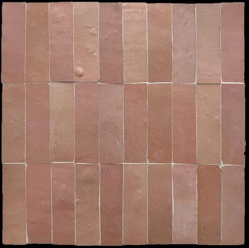 DUSTY PINK GLOSS HANDMADE MOROCCAN BEJMAT KITKATB STYLE MOS