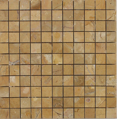 GIALLO POLISHED MARBLE MOSAIC