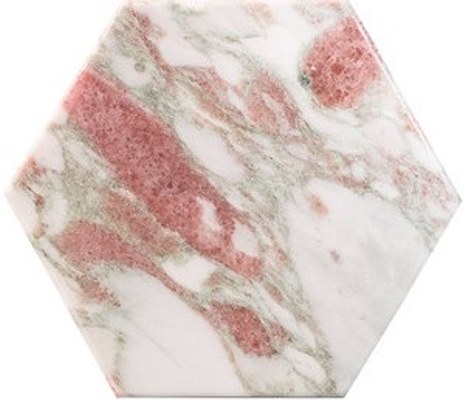 NORWEGIAN-ROSE HONED HEXAGONAL MARBLE