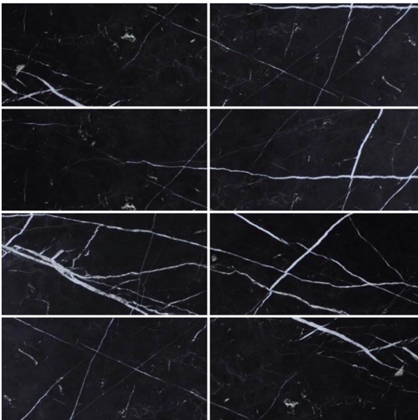 NERO MARQUINA HONED MARBLE SUBWAY TILE