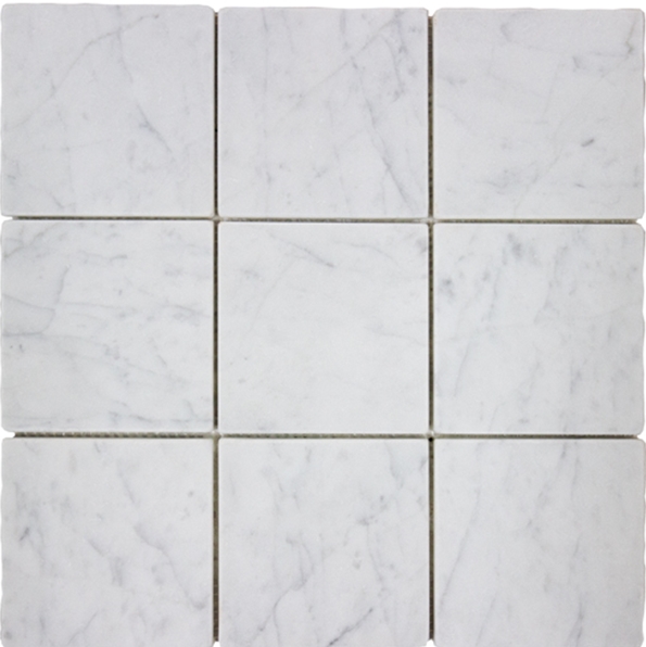 CARRARA TUMBLED MARBLE MOSAIC