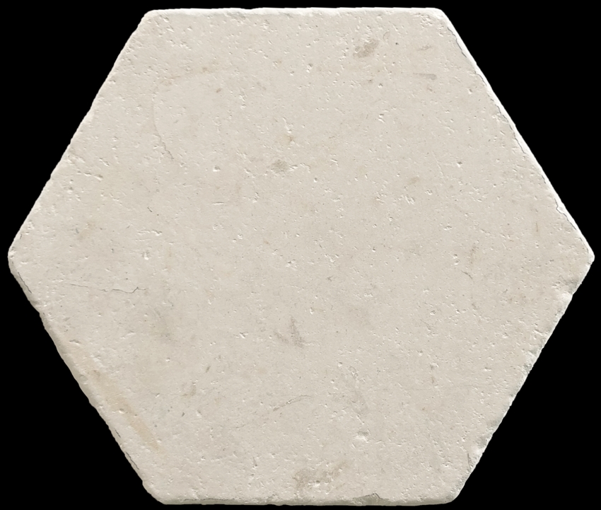 UTICA LIMESTONE HEX TUMBLED MARBLE TILE