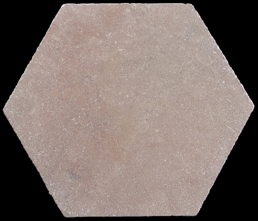 ROSA MURCIA HEX TUMBLED MARBLE TILE