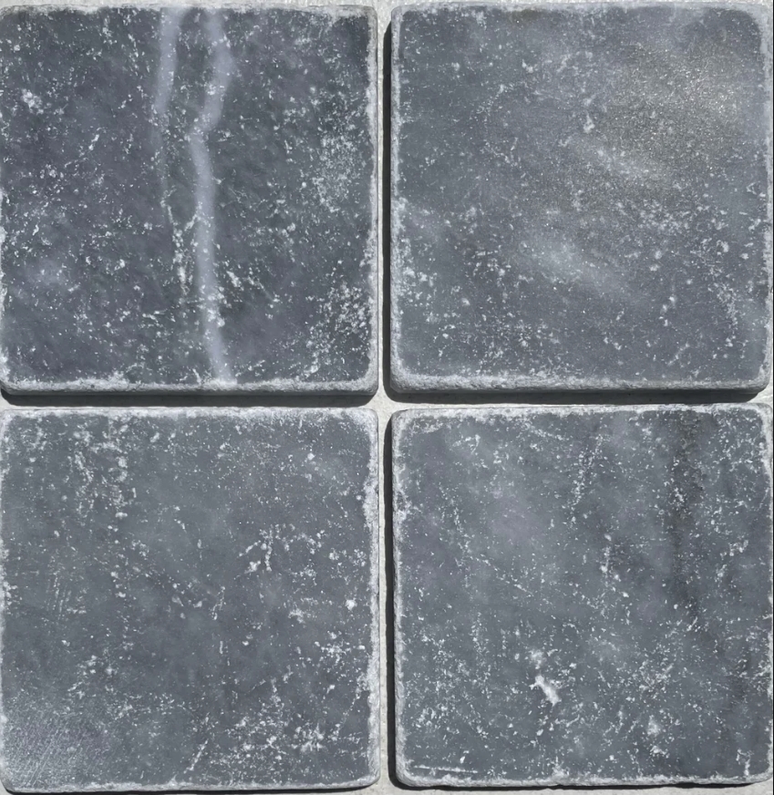 AZURE MATT TUMBLED MARBLE TILE
