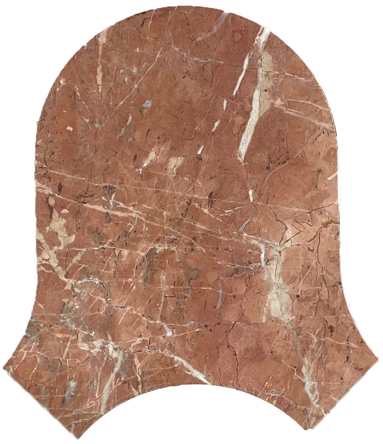 ROJO ALICANTE BELL SHAPE HONED MARBLE