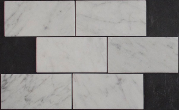 CARRARA HONED MARBLE SUBWAY TILE