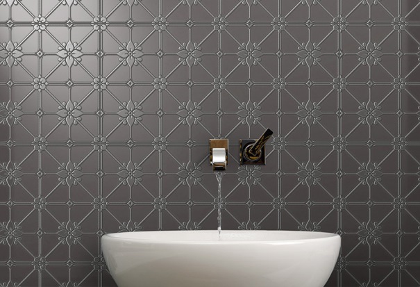 CHARCOAL MATT RICHMOND INFINITY PRESSMETAL LOOK TILE