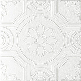 CHALK WHITE MATT REGENT ANTHOLOGY PRESSMETAL LOOK TILE