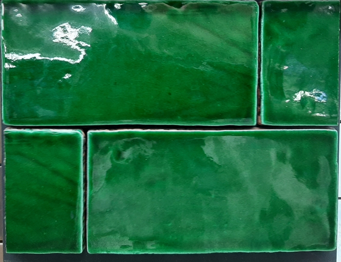 VICTORIAN-GREEN GLOSS HAMPTON CERAMIC SUBWAY TILE