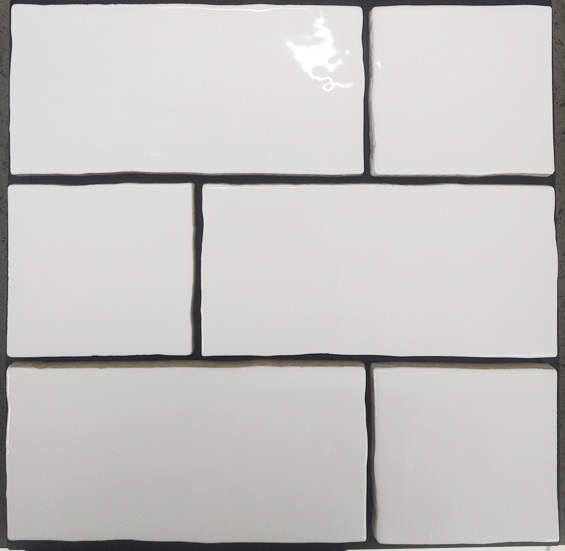 WHITE GLOSS HANDMADE LOOK HAMPTON SUBWAY TILE