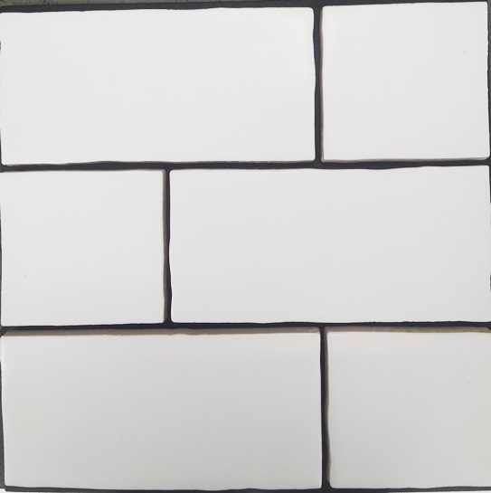 WHITE MATT HANDMADE LOOK HAMPTON SUBWAY TILE