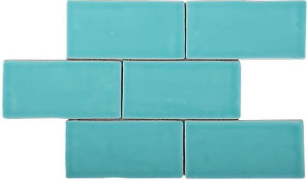 POOL BLUE-GREEN GLOSS HAMPTON SUBWAY TILE