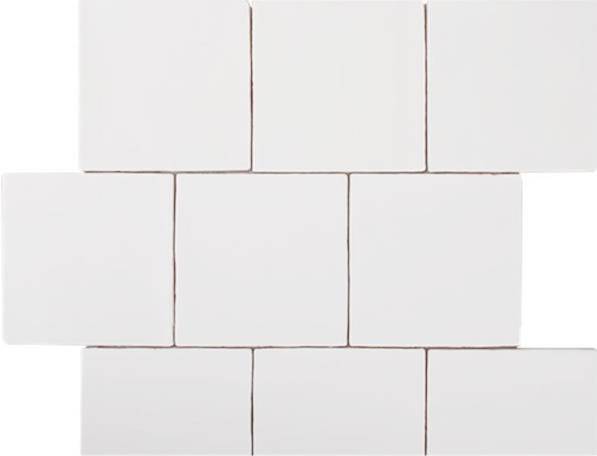 WHITE MATT HANDMADE LOOK HAMPTON TILES