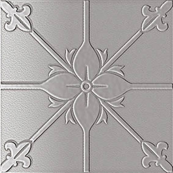 FLINT GREY SATIN MANOR ANTHOLOGY PRESSMETAL LOOK TILE