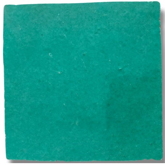 SEAFOAM GREEN GLOSS HANDMADE MOROCCAN ZELLIGE SCULPT