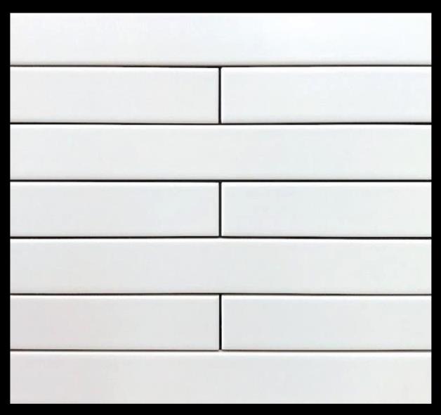 Bianco Gloss Narrow Subway 65x400mm The Tile Mob Bianco Matt Narrow Subway