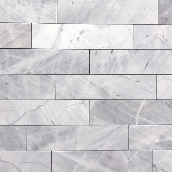 GREY-ELBA HONED MARBLE SUBWAY