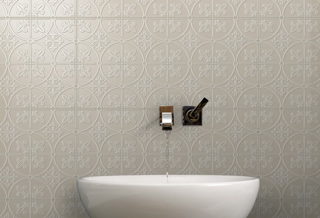 CLAY BEIGE BRIGHTON INFINITY PRESSMETAL LOOK TILE