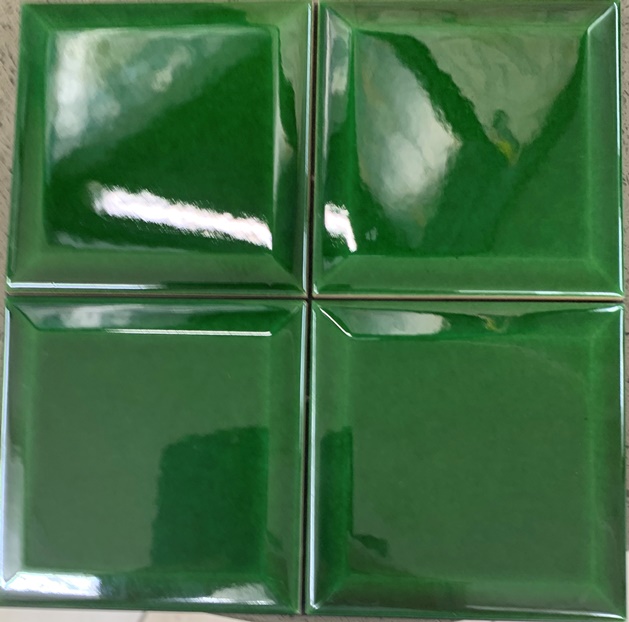 VICTORIAN-GREEN GLOSS BEVEL SUBWAY CERAMIC TILE