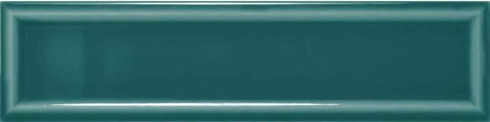 TEAL GREEN GLOSS FRAME SUBWAY TILE