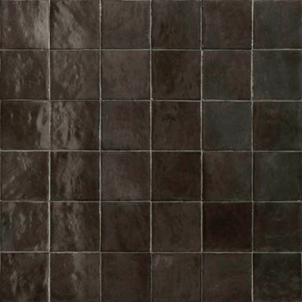 CHARCOAL GLOSS ZELLAGE MEDITERRANEAN TILE