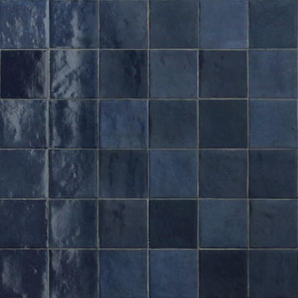 COLBALT-BLUE GLOSS ZELLIGE MEDITERRANEAN TILE