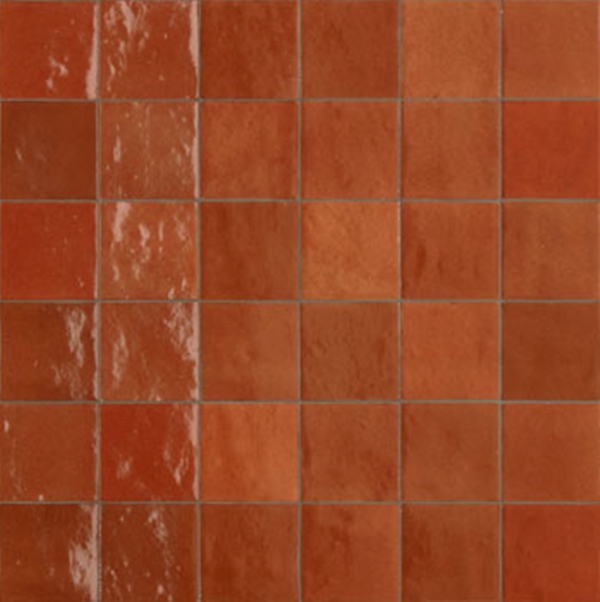 CORAL GLOSS ZELLIGE MEDITERRANEAN TILE