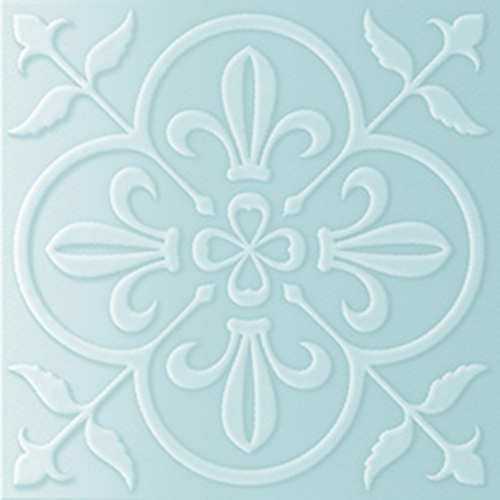 MILL POND BLUE SATIN WINDSOR ANTHOLOGY PRESSMETAL LOOK TILE