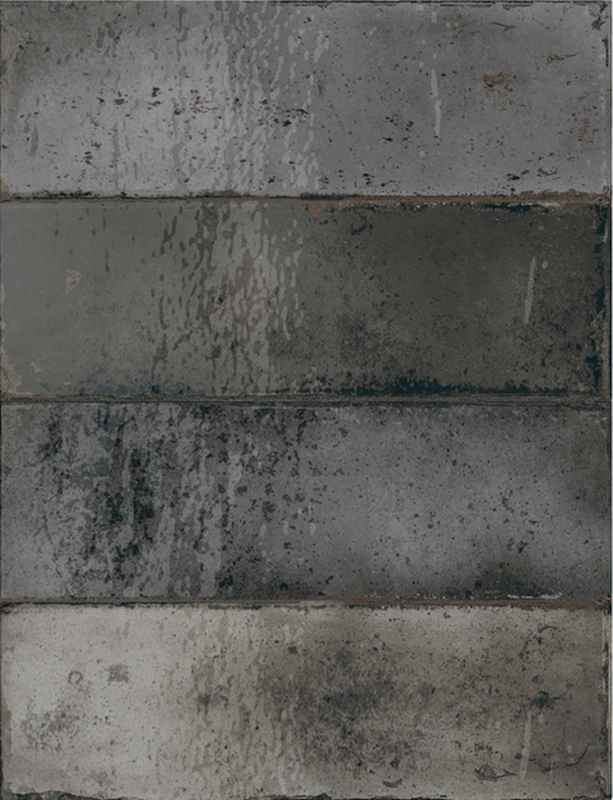 GREY-CHARCOAL MIX GLOSS SUBWAY TILE