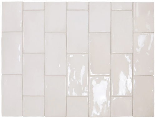 CREAMY WHITE GLOSS HANDMADE LOOK CERAMIC TILE