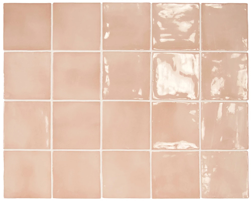 PEACH GLOSS HANDMADE LOOK CERAMIC TILE