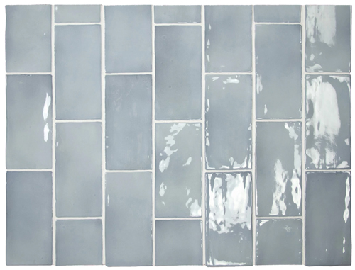 SKY-BLUE GLOSS HANDMADE LOOK CERAMIC TILE