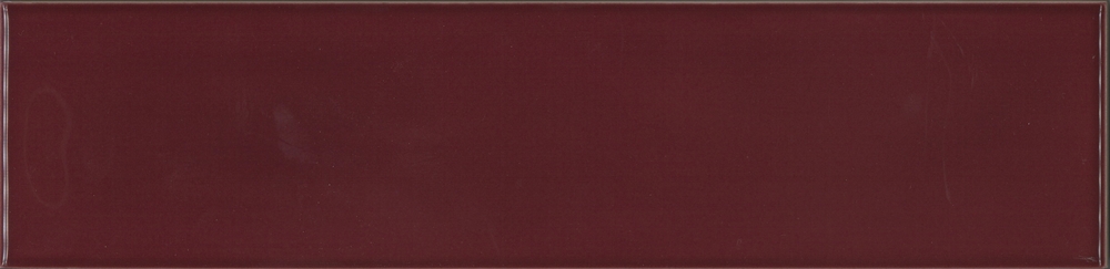 DEEP RED RIPPLE GLOSS SUBWAY TILE