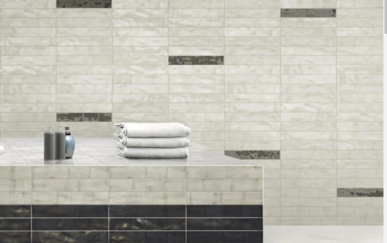 ICE BEIGE GLOSS SUBWAY TILE