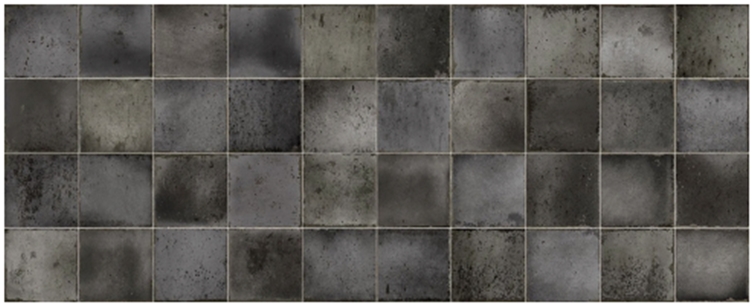 CHARCOAL GREY MIX GLOSS SQUARE TILE