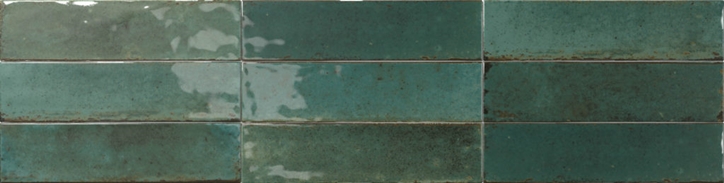 GREEN MIX GLOSS SUBWAY TILE