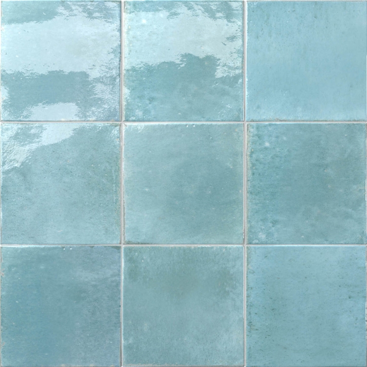 LIGHT GREEN BLUE MIX GLOSS TILE